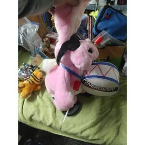 Energizer Pink Plush Bunny Drummer Toy